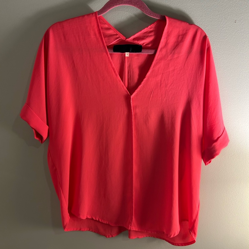 Blue Rain pink short sleeve top